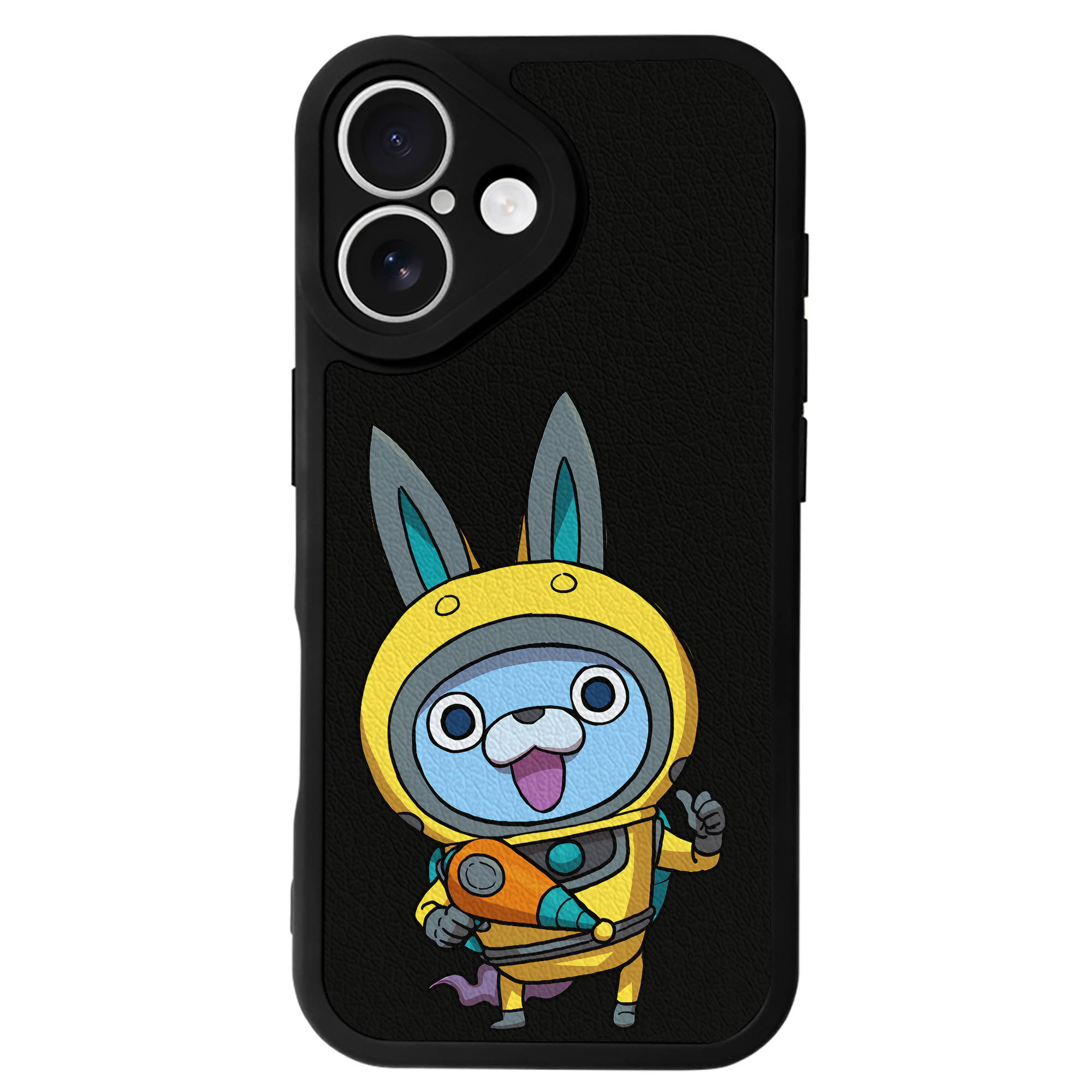 （画像用） 妖怪ウォッチ Yo-kai Watch 【iPhone 16シリーズ対応】シリコンスマホケース（レザー調） 材質：シリコン